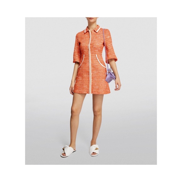 Maje Rimoda Tweed three quarter dress - Picture 4 of 7